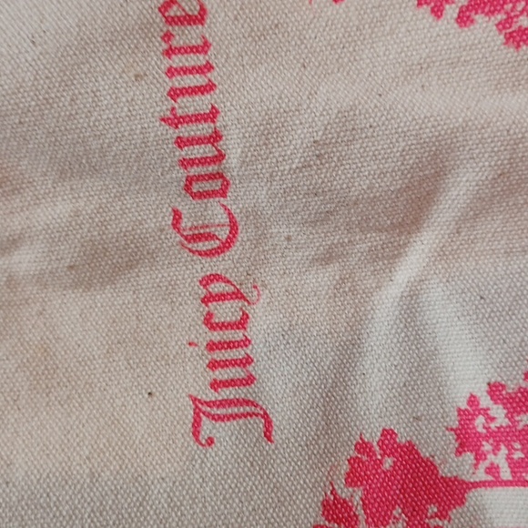Juicy Couture Stylish Oversized Creamy Off White Canvas Tote Bag - Picture 12 of 12